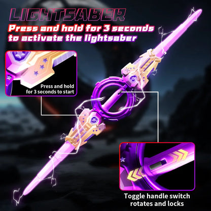 Retractable Spinning Light Saber Toy
