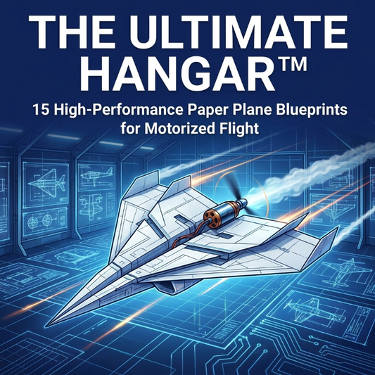 Printable Templates: 15 High-Performance Paper Plane Blueprints for Motorized Flight