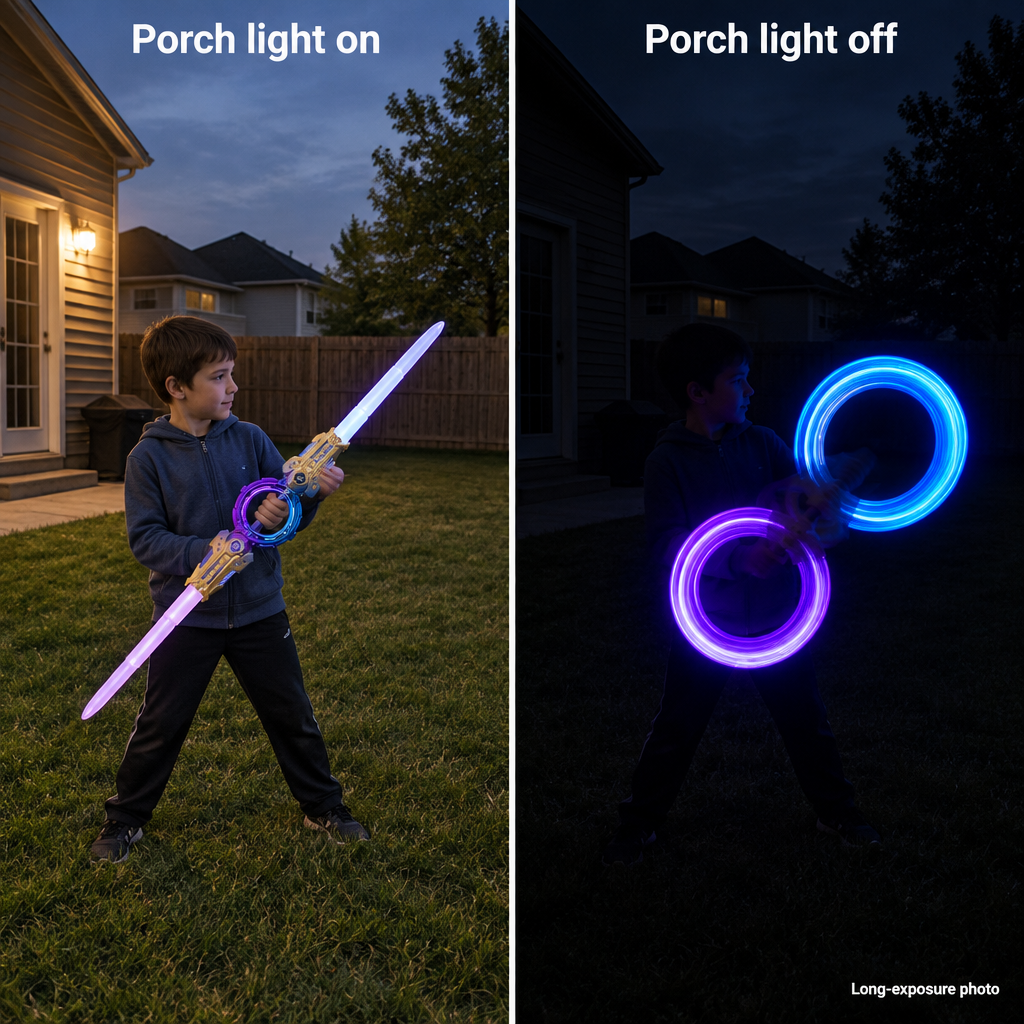 Retractable Spinning Light Saber Toy