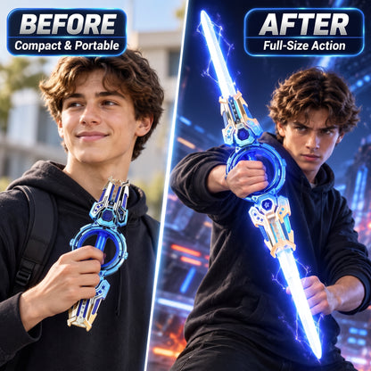 Retractable Spinning Light Saber Toy