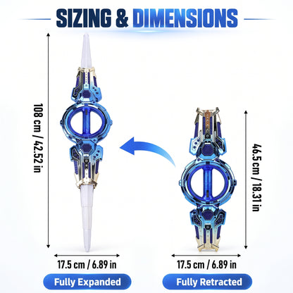 Retractable Spinning Light Saber Toy